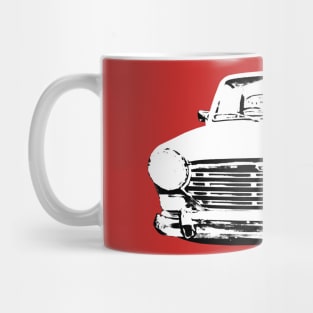 Austin A40 1960s British classic car monoblock black and white Mug